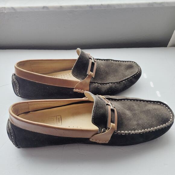 Mercanti Fiorentini Relax Shoes Mens 12 Brown Suede Loafer Driving Moccasin Bit - Picture 3 of 13